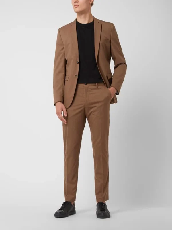 Bestpreis ✔️ Selected Homme Slim Fit Anzughose Mit Stretch-Anteil Modell ‘Mylologan’ – Camel ? 1