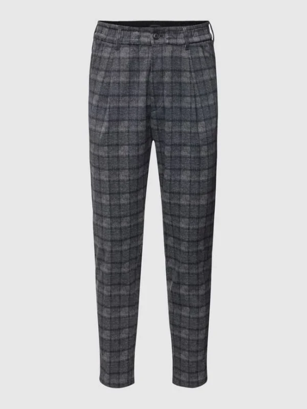 Billig ? Drykorn Hose Mit Allover-Muster Modell ‘Chasy’ – Dunkelblau ? 3