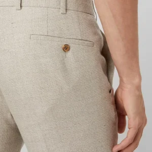 Brandneu ? Atelier Torino Anzughose Mit Leinen-Anteil – Beige ✔️ 11