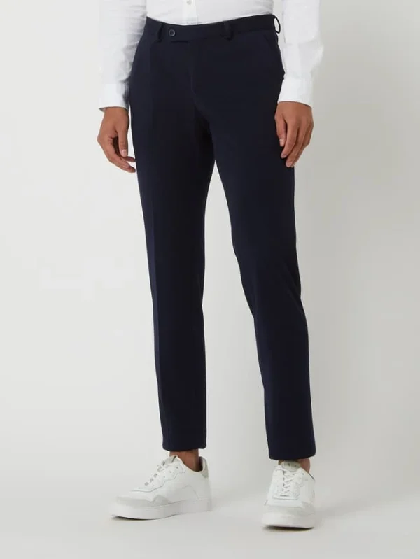 Billig ? DIGEL Extra Slim Fit Anzughose Mit Viskose-Anteil Modell ‘Nanno’ – Dunkelblau ❤️ 5