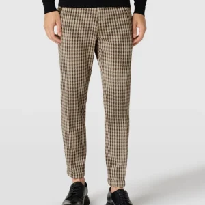 Großhandel ? Cinque Slim Fit Bundfaltenhose Mit Karomuster Modell ‘CiSand’ – Sand ✨ 13