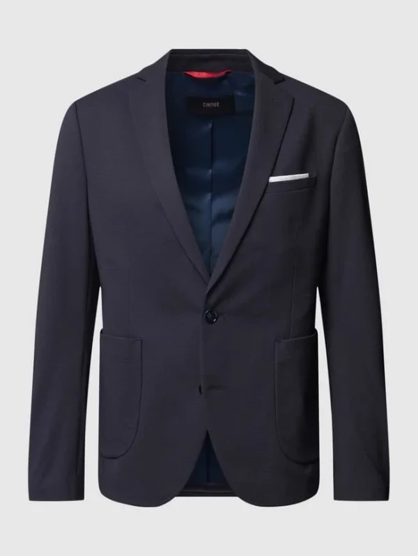 Billig ⭐ Cinque Slim Fit 2-Knopf-Sakko Mit Kissing Buttons Modell ‘CiDati’ – Marineblau ⭐ 3