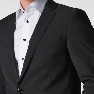 Budget ? Strellson Slim Fit 2-Knopf-Sakko Mit Stretch-Anteil ‘Flex Cross’ – Anthrazit ✔️ 11
