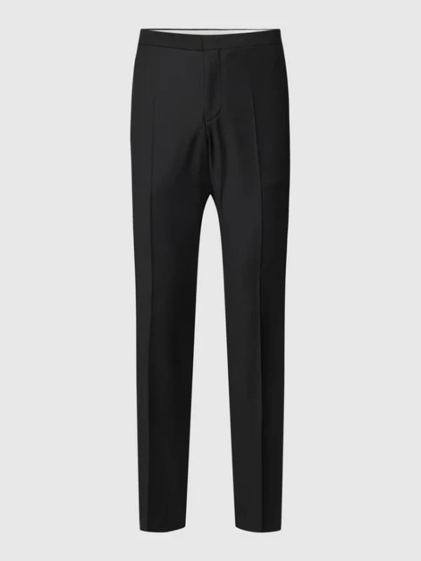 Bestpreis ? Pierre Cardin Anzughose Mit Label-Patch – Schwarz ? 3